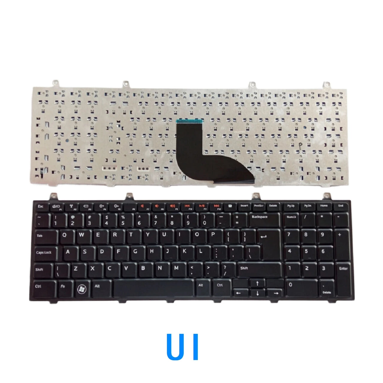 New US UI Russian Spanish Language  Keyboard For Dell Studio 17 1745 1747 1749 Notebook PC Replacement KeyboardDell laptop repair parts