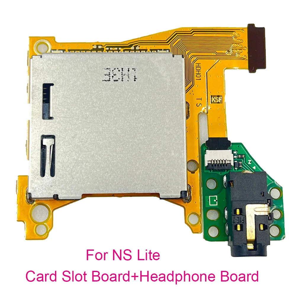 1-5pcs For Nintend Switch OLED Audio Game Cartridge Micro SD Card Reader For Switch Lite Game Card Slot Socket Headphone Board Game console repair parts