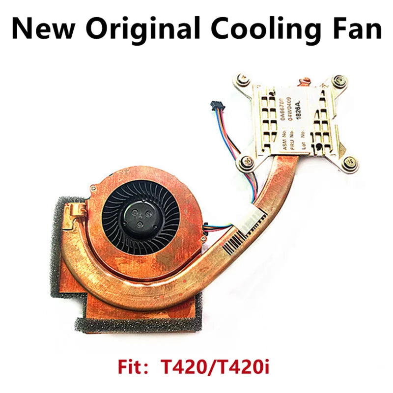 New Original For Laptop Lenovo Thinkpad T420 T420i Cooling Fan CPU Heatsink Cooler Radiator 04W0409 04W0627 Integrated graphics Lenovo laptop repair parts