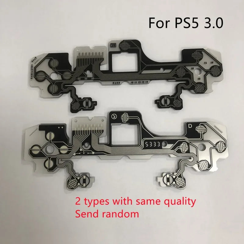 10pcs/Lot Replacement Original for Ps5 Conductive Film V1.0 2.0 3.0 Game Pad Controller Button Flex Cable Ribbon V1 V2 V3 Game console repair parts