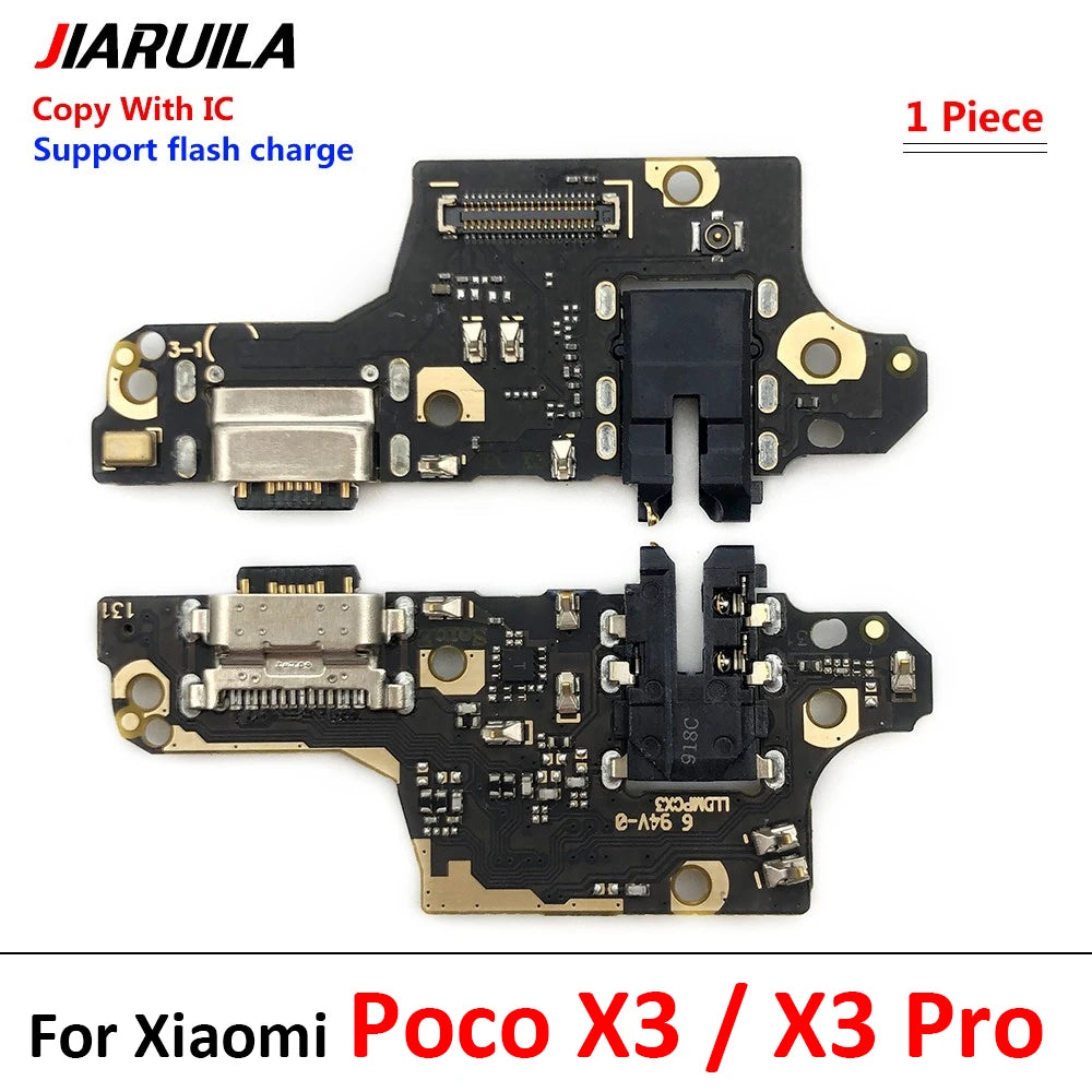 10Pcs, USB Charging Port Micro Dock Connector Board Flex Cable For Xiaomi Poco F4 F5 F6 X3 X4 X5 X6 M3 M4 M5 Pro 4G 5G GT  Xiaomi  Xiao mi phone repair parts