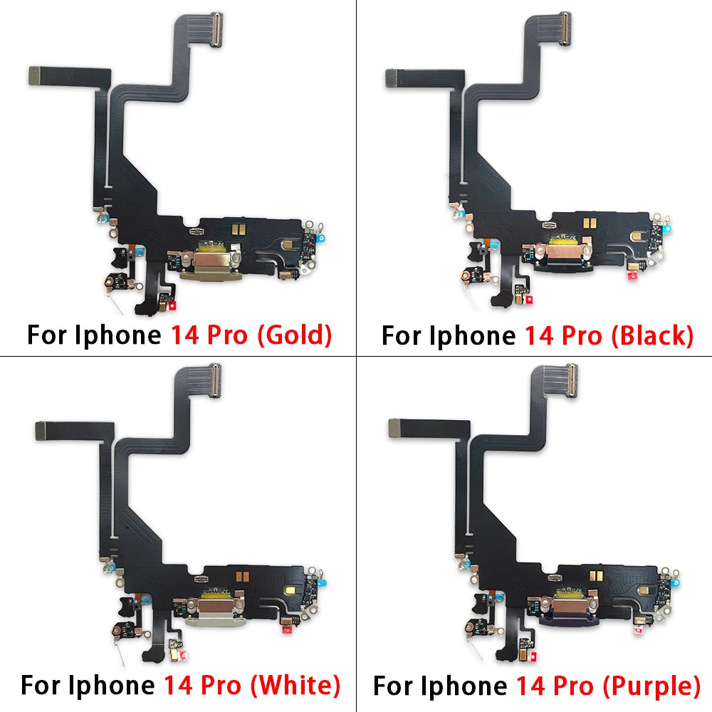 New For iPhone 14 Pro Max Plus USB Charge Port Jack Dock Connector Charging Board Flex Cable iPhone phone repair parts