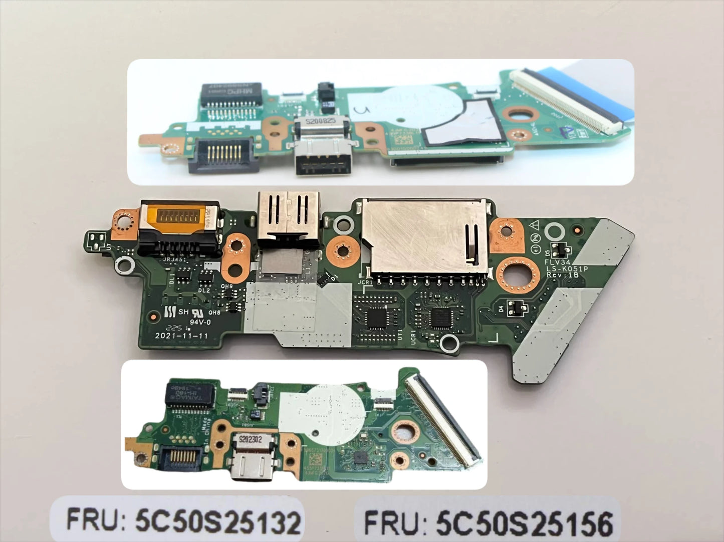 IO/USB board For ThinkBook 14 15 G2 G3 G4 ITL/ARE/ACL/ABA FLV34/35 LS-K051P LS-L931P LS-K056P LS-L932P 5C50S25151 5C50S25383