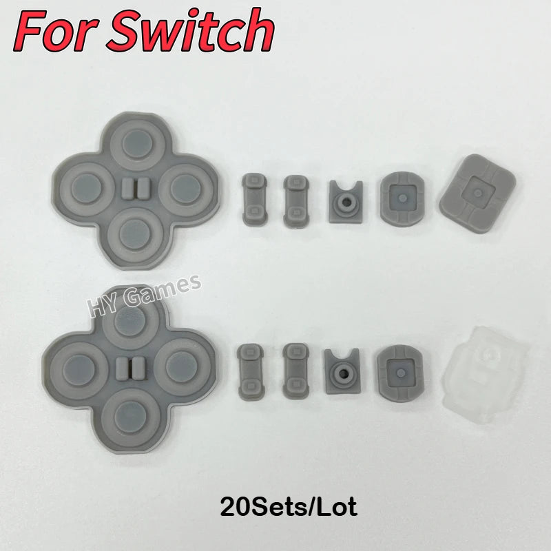 20sets for Switch NS Joy Controller Keypad Button L R Conductive Rubber Set  Game console repair parts