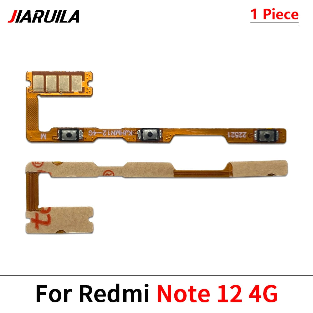 Power On Off Volume Side Button Key Flex Cable For Xiaomi Redmi Note 12 13 14 Pro Plus 4G 5G  Xiaomi  Xiao mi phone repair parts