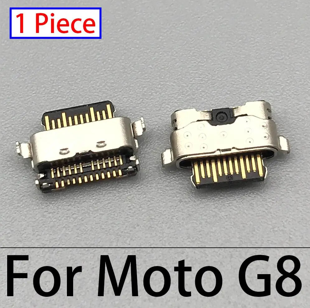 50Pcs Micro USB Connector Charging Port Jack Plug Dock For Motorola Moto G5 G5s G6 G7 G8 G9 Plus Play Power Lite Repair Parts Motorola phone repair parts
