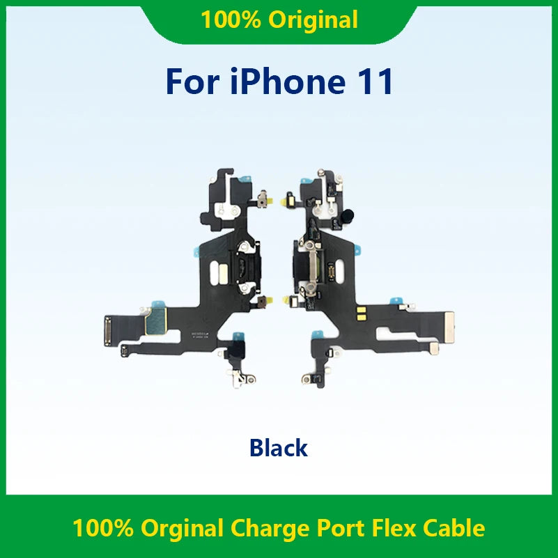 1pcs USB Charging Charger Port Flex Cable For iPhone 11 Dock Charger Connector With Microphone Flex Replacement For Repair Phone iPhone phone repair parts