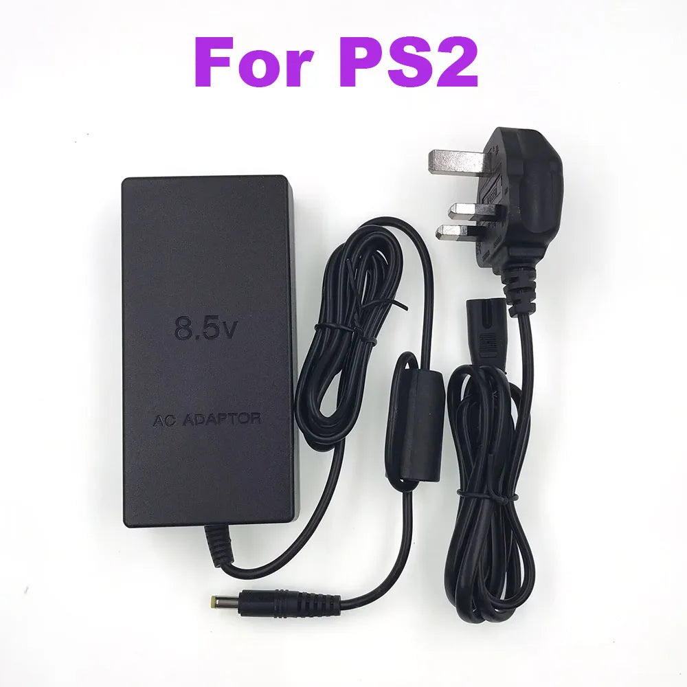 For PS2 Replacement AC Adapter Charger Cable Cord 110V‑240V DC 8.5V For PS2 Slim Console UK Plug Game console repair parts