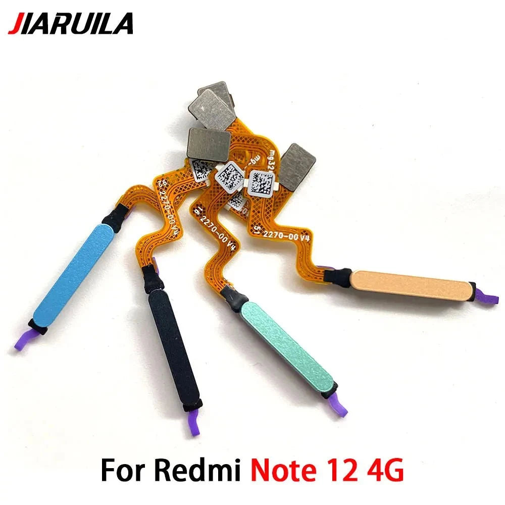 For Xiaomi Redmi Note 12 Pro Plus 4G 5G Home Button Fingerprint Sensor Flex With Power Key Button Flex Cable  Xiaomi  Xiao mi phone repair parts