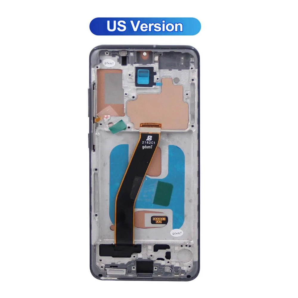 TFT S20 5G For Samsung S20 5G G981 G981F SM-G981F/DS Lcd Display Touch Screen with Frame Digitizer Assembly Parts US Version Samsung phone repair parts