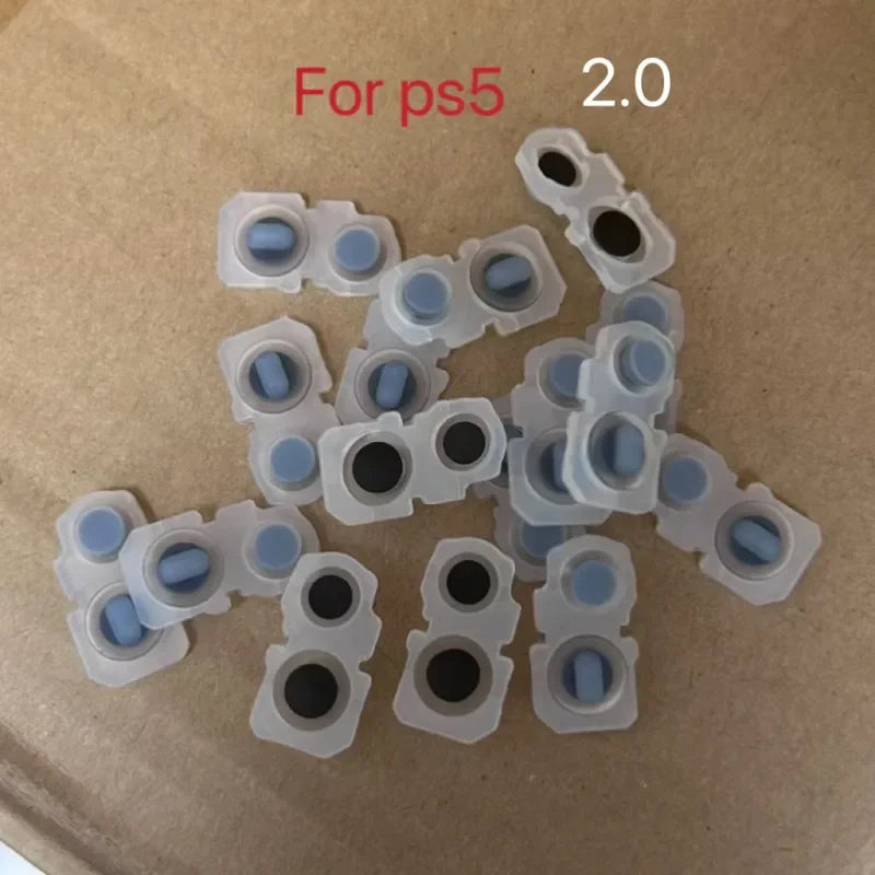 20pcs for Ps5 Game Pad Controller 2.0 V2 Conductive Rubber Set L1R1 L2R2 Silicone LR Pad Game console repair parts