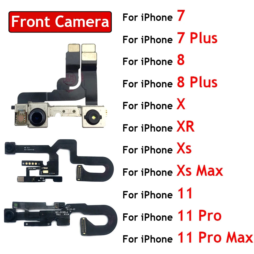 New For IPhone 7 8 Plus X XR XS Max 11 12 Pro Max Front Camera Flex Cable With Proximity Light Touch Sensor Flex Cable iPhone phone repair parts