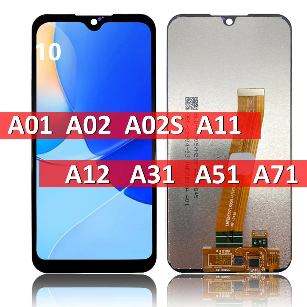 LCD For Samsung A01 A02 A02S A11 A12 A31 A51 A71 A21s LCD Display Touch Screen Replacement Digitizer Assembly Samsung phone repair parts