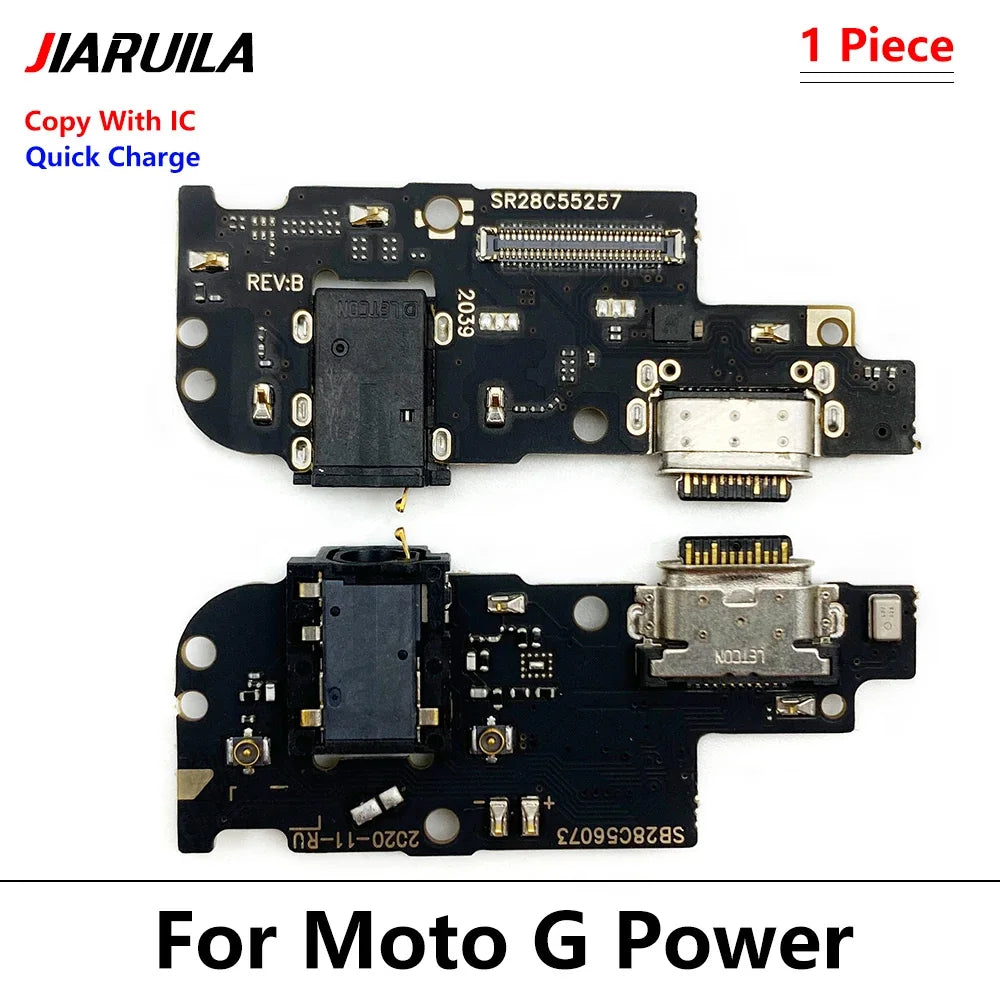 USB Charging Port Dock Charger Connector Board Flex Cable For Moto G Stylus Power Play Pure G 5G Plus 2020 2021 2022 2023 2024 Motorola phone repair parts