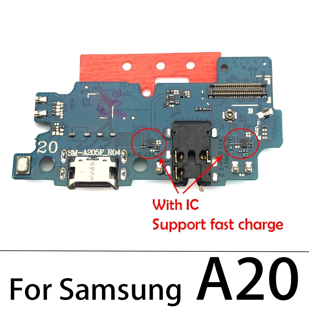 New For Samsung A10 A20 A30 A50 A70 A01 A11 A31 A51 A71 A21s A03 A03s USB Charger Port Dock Connector Charging Board Flex Cable Samsung phone repair parts