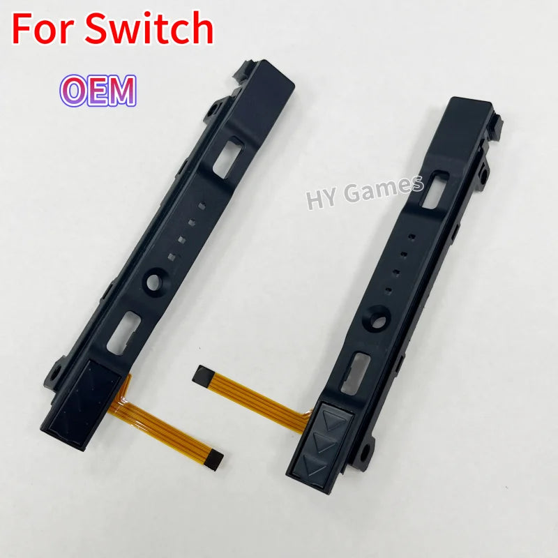 15Sets OEM Plastic Slider for Switch Right and Left LR Slide Rail with Flex Cable for NS Switch Console Replacement High Quality Game console repair parts
