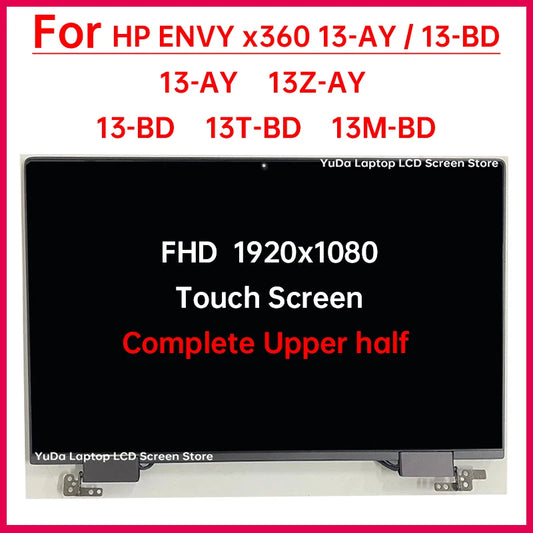 13.3" Laptop LCD Touch Screen For HP Envy x360 13-AY 13-BD 13Z-AY 13T-BD 13M-BD Display Complete Assembly Replacement TPN-C147 HP laptop repair parts