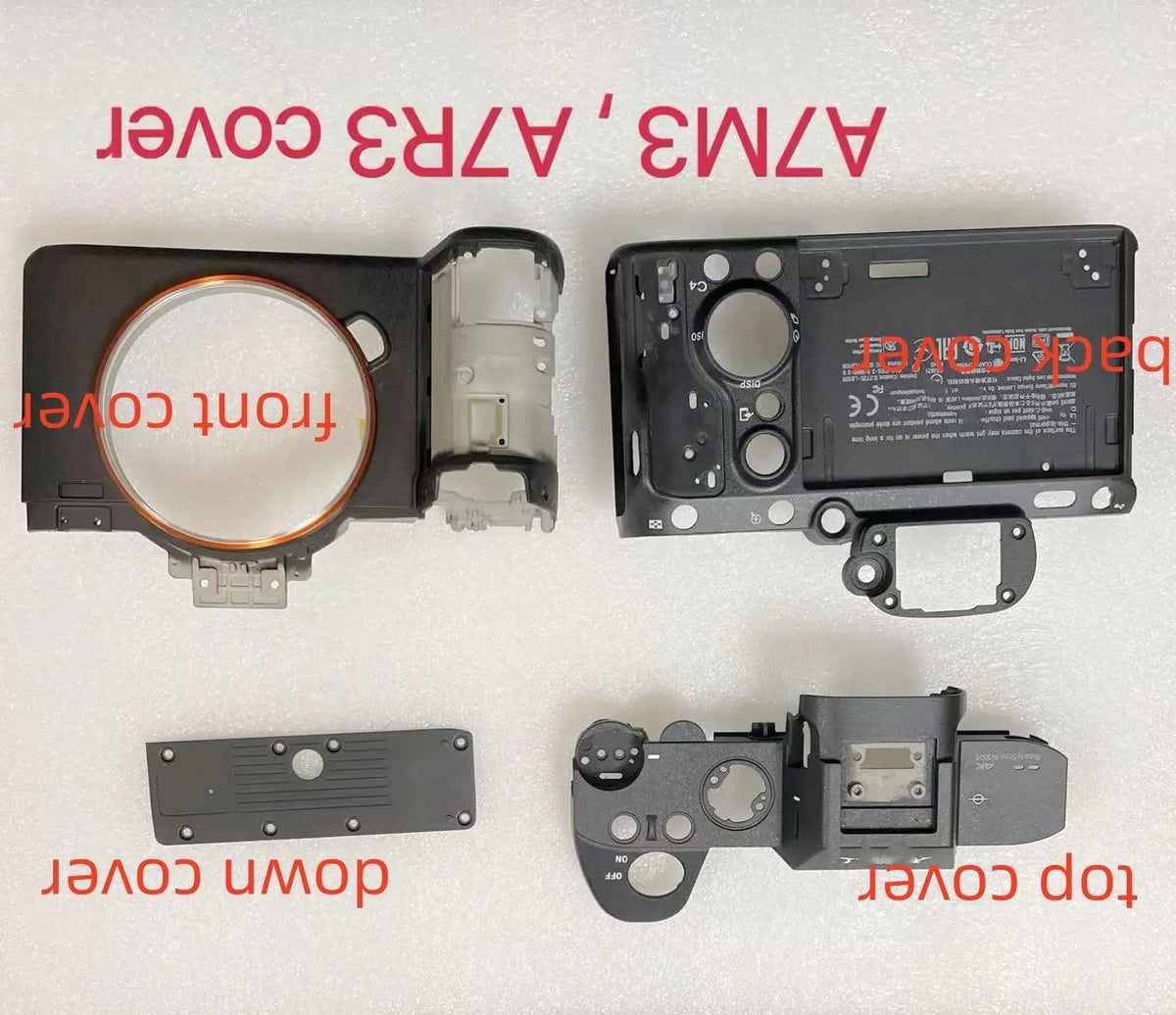 Original Camera Body Cover Shell for Sony ILCE-7M3 A7M3 A7R3 A7RM3 Top Down Front Rear Cover Shell Digital Camera repair parts