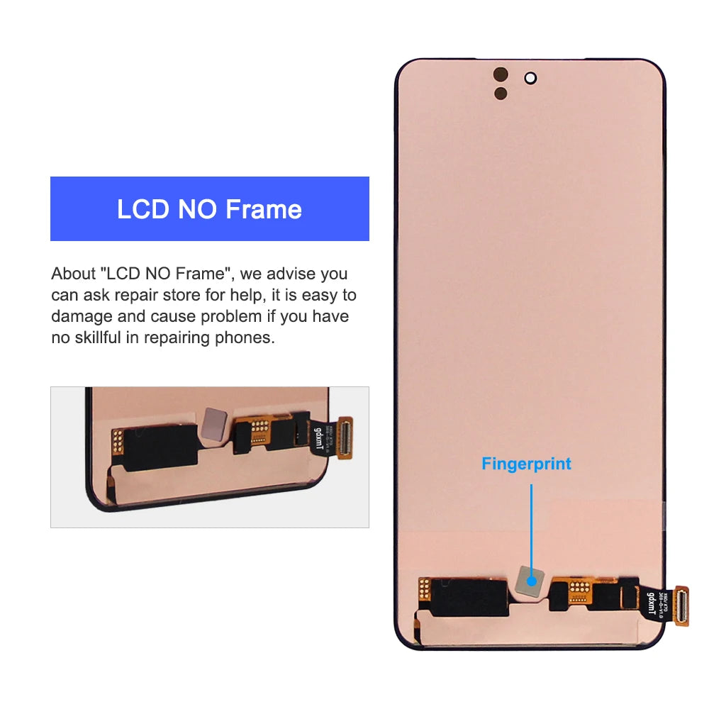 OELD For Vivo X60 X70 V2045 V2046 LCD Display Touch Screen Digitizer Assembly For Vivo X60 X70 Display Screen Replacement Parts Vivo phone repair parts