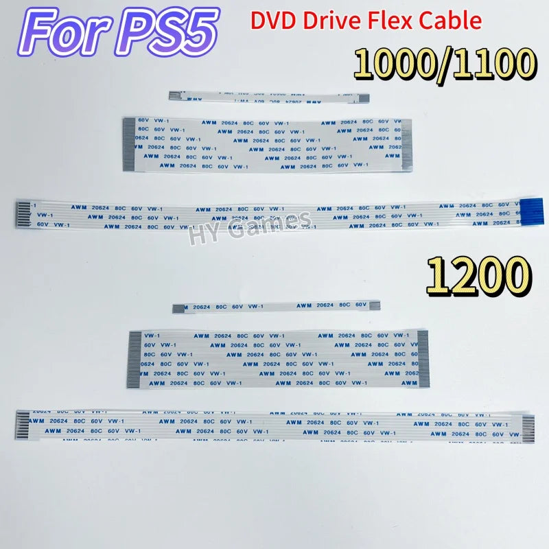 Replacement for PS5 1000/1100 3in 1 DVD Drive Flex Ribbon Cables for PS 5 1200 Motor Cable Laser Lens Cable  Game console repair parts