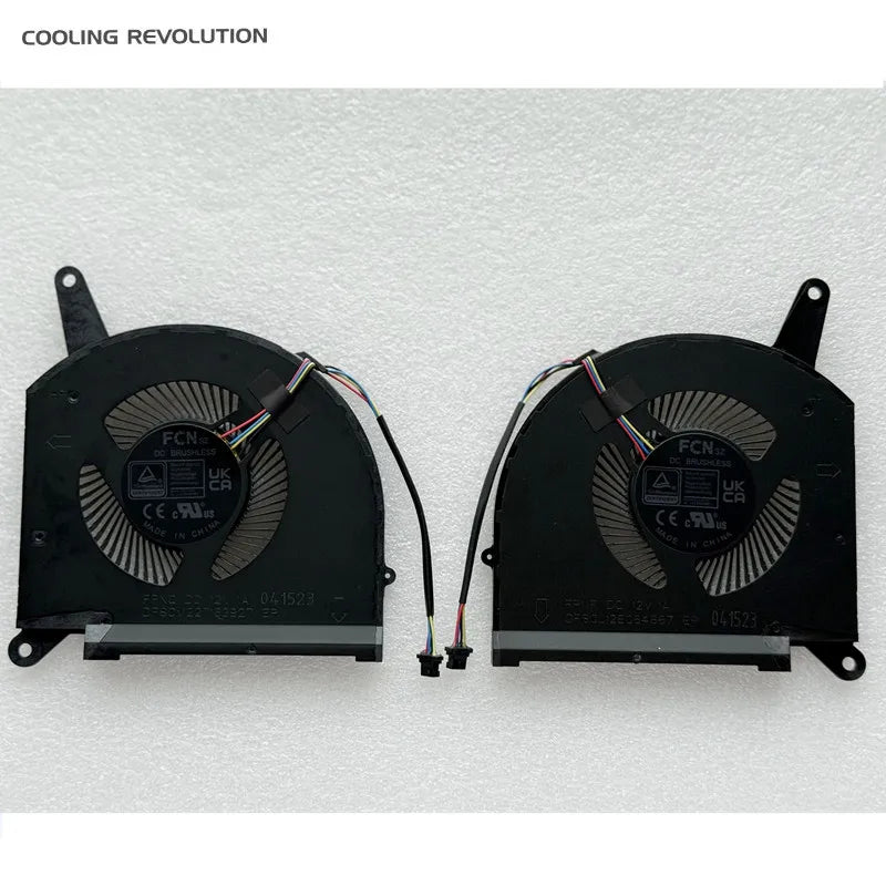 New Original Laptop CPU GPU Cooling Fan For Gigabyte Gaming  AORUS 7 9KF 9MF X7EF 17 XE4 YE5 RX7PXE MODEL: FPNP FPNQ 12V 1A Gigabyte laptop repair parts