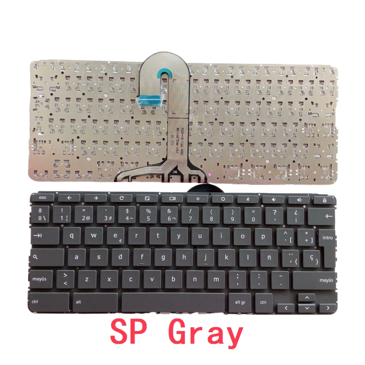 New US Spanish Latin Laptop Chromebook Keyboard For HP Chromebook X360 11-ae 11-ae027nr Notebook PC Replacement  HP laptop repair parts