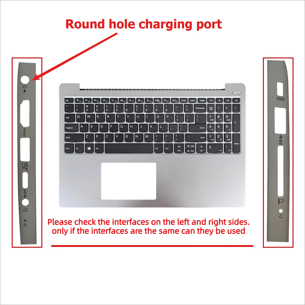 Upper case keyboard for Lenovo Ideapad 330S-15IKB Xiaoxin 7000-15IKBR 15IBK 15ARR C shell topcase palmrest cover touchpad Lenovo laptop repair parts