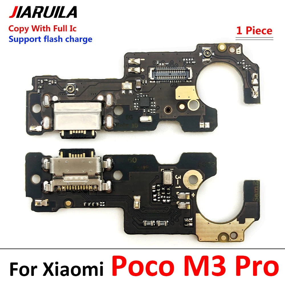 10Pcs, USB Charging Port Micro Dock Connector Board Flex Cable For Xiaomi Poco F4 F5 F6 X3 X4 X5 X6 M3 M4 M5 Pro 4G 5G GT  Xiaomi  Xiao mi phone repair parts