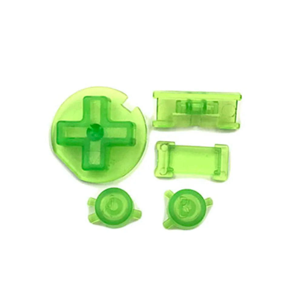 1-10sets For GBC Plastic Power ON OFF Buttons Keypad A-B D-pad Game console repair parts