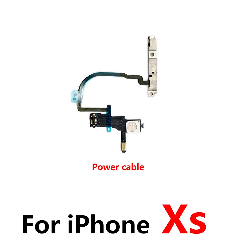 10Pcs/Lot, Power On Off Volume Side Button Key Flex Cable For IPhone 7 7G 8 8G Plus X XR XS Max Replacement Parts iPhone phone repair parts