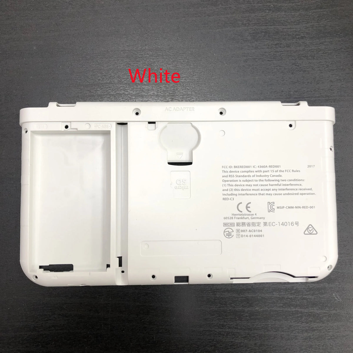 1 Piece Original for NEW 3DS XL LL 2015 Black/White/Gray/Red Colors Original Battery Cover Housing Shell Case Back Cover Plate Game console repair parts
