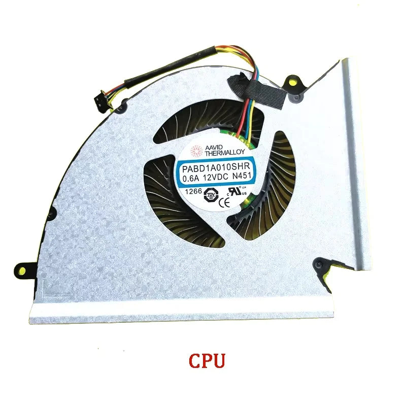 New Original CPU GPU Cooling Fan FOR MSI GP76 GE76 WE76 PABD1A010SHL N451 N452  MSI laptop repair parts