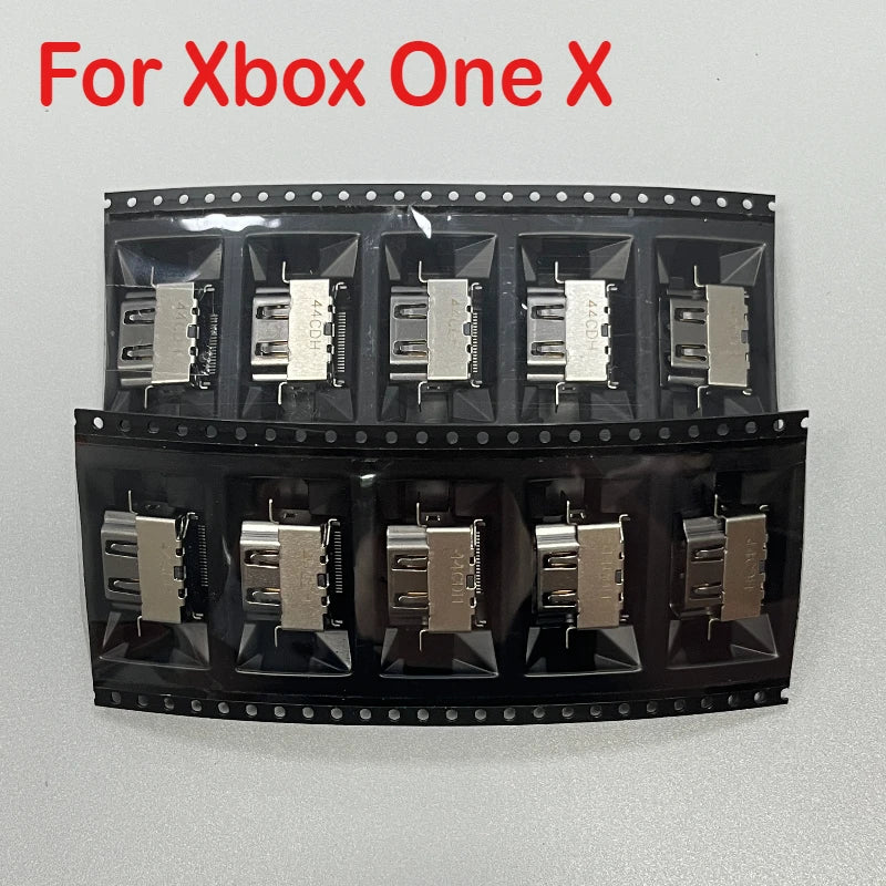 10pcs/lot for XBOX ONE X Console Original HDMI-Compatible Port HD Display Socket Connector Jack Interface Repair Game console repair parts