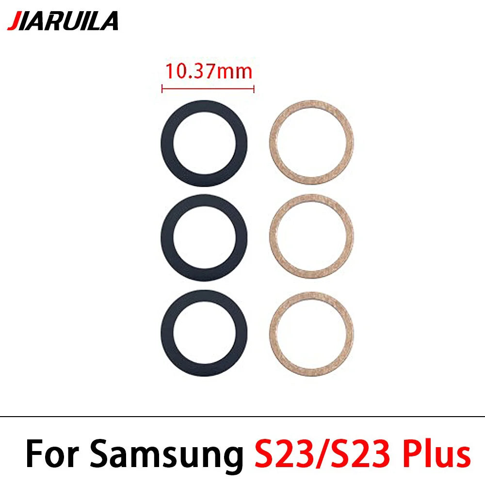 10Pcs, Back Rear Camera Glass Lens For Samsung S20 S21 S22 S23 S24 Plus Ultra FE 5G With Adhesive Samsung phone repair parts