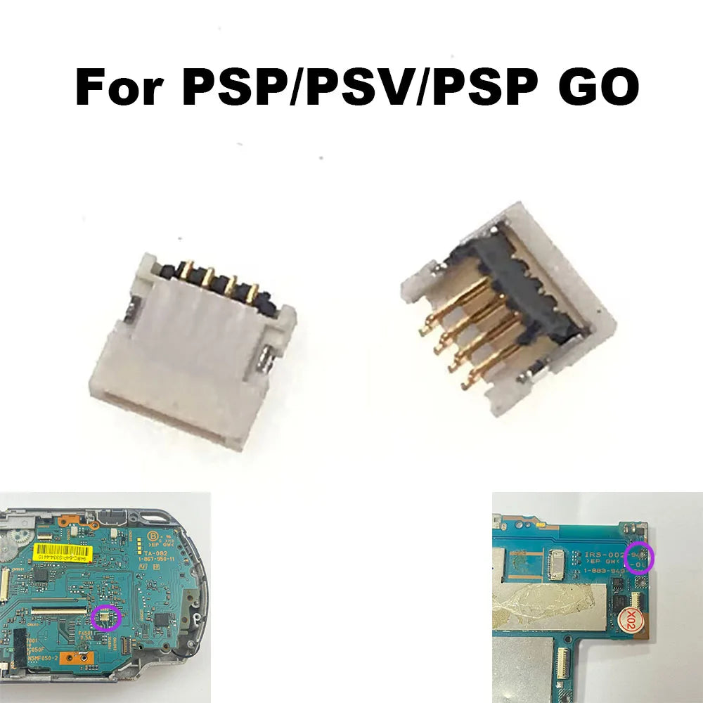 2-10 Pcs Backlight Power Plug Socket Connector LR Button Connector For PSP1000 2000 3000 Psvita1000 PSV2000 PSP GO Game console repair parts