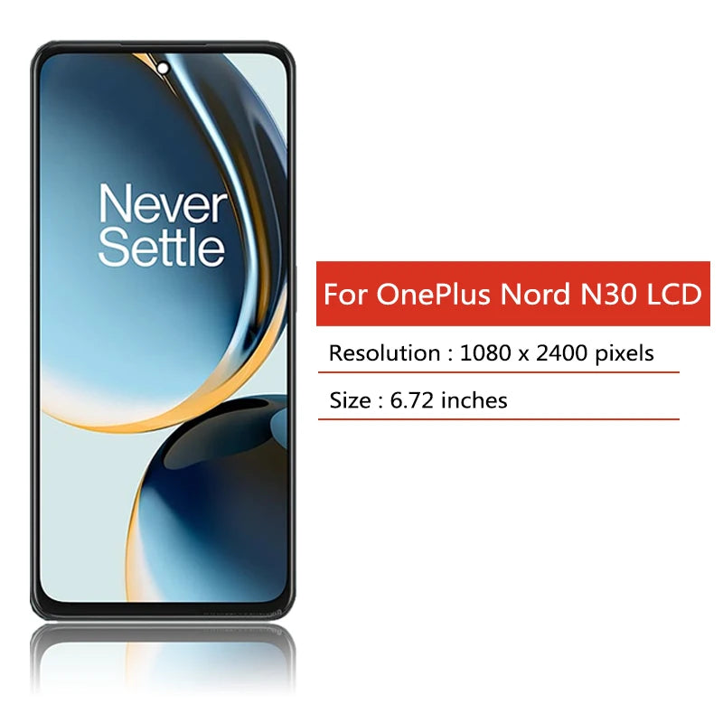 1+N30 5G Display Assembly For OnePlus Nord N30 5G LCD Display Screen Touch Panel Digitizer For One Plus Nord N30 Screen  OnePlus phone repair parts
