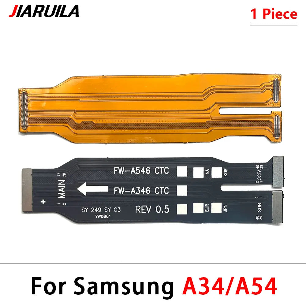 50Pcs, Main Board Connector Mainboard Flex Cable For Samsung A32 A52 A22 A72 A53 A33 A73 A24 A34 A54 A15 A25 A35 A55 4G 5G Samsung phone repair parts
