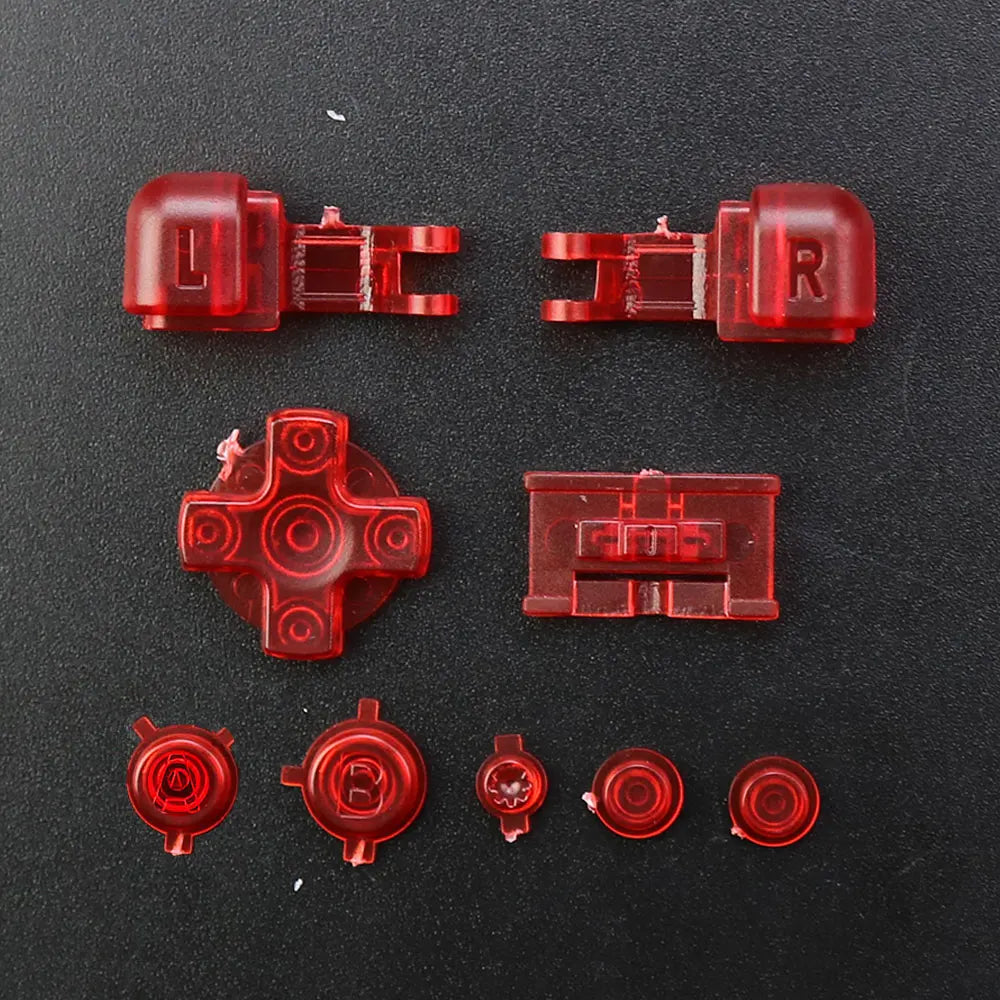 For GameBoy Advance SP Full Set Buttons For GBA SP A B L R D-Pad Select Start Power On Off Volume Key Replacement  ﻿ Game console repair parts