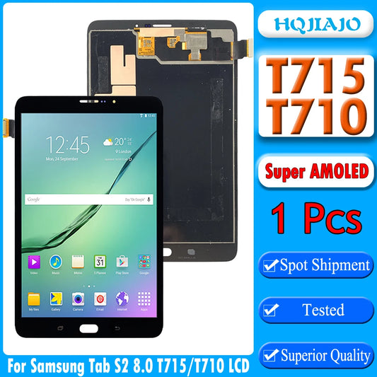 8.0" High Quality Tablet For Samsung Tab S2 8.0 T710 T713 LCD Display Touch Screen Digitizer Assembly T715 T719 LCD Tablet repair parts