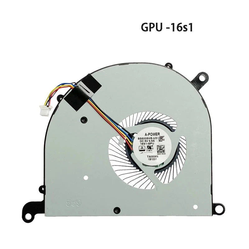 NEW ORIGINAL Laptop CPU GPU Cooling Fan For MSI Modern PS63 8RC 8M MS-16S1 16S3 MSI laptop repair parts