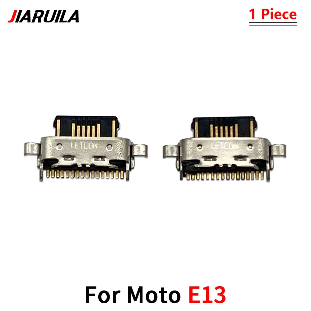 10Pcs, Micro USB Connector Charging Port Jack Plug For Moto Edge 20 30 40 50 Neo E6 E6s E7 E13 E14 E20 E30 E32 E22 Plus Play Motorola phone repair parts