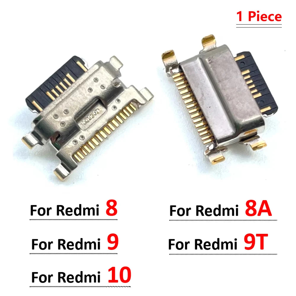 New USB Charging Port Connector Charge Jack Socket Plug Dock For Xiaomi Redmi 8 8A 9 9A 9C 9T 10 10A 10C 12 12C 13 13C 14C 4G 5G  Xiaomi  Xiao mi phone repair parts