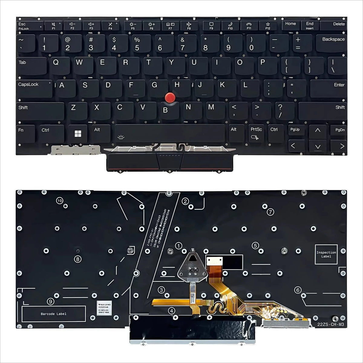 Keyboard for Thinkpad Lenovo X1 Nano Gen1 X1 Nano GEN2 GEN3  SN20X8274 Lenovo laptop repair parts