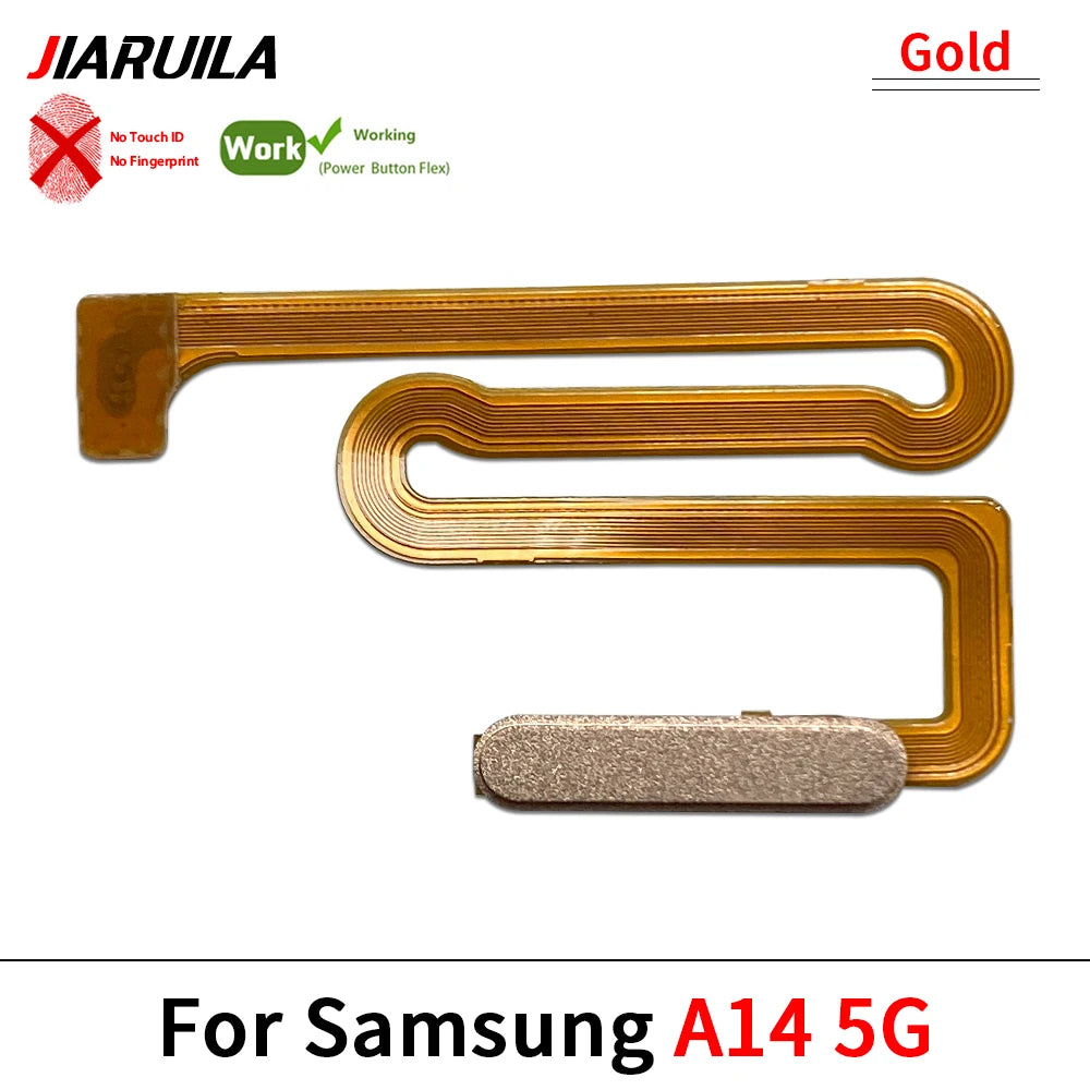 10Pcs/Lot, Home Button FingerPrint Touch ID Sensor Flex Cable Ribbon For Samsung A14 A24 A34 A54 4G 5G Replacement Parts Samsung phone repair parts