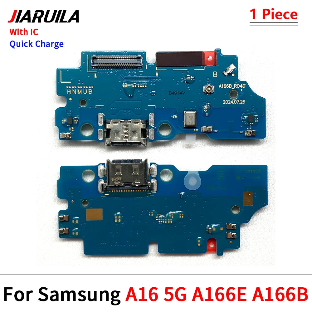50Pcs, USB Charging Port Dock Charger Plug Connector Board Flex Cable For Samsung A05 A05s A15 A25 A35 A55 A06 A16 5G 4G Samsung phone repair parts