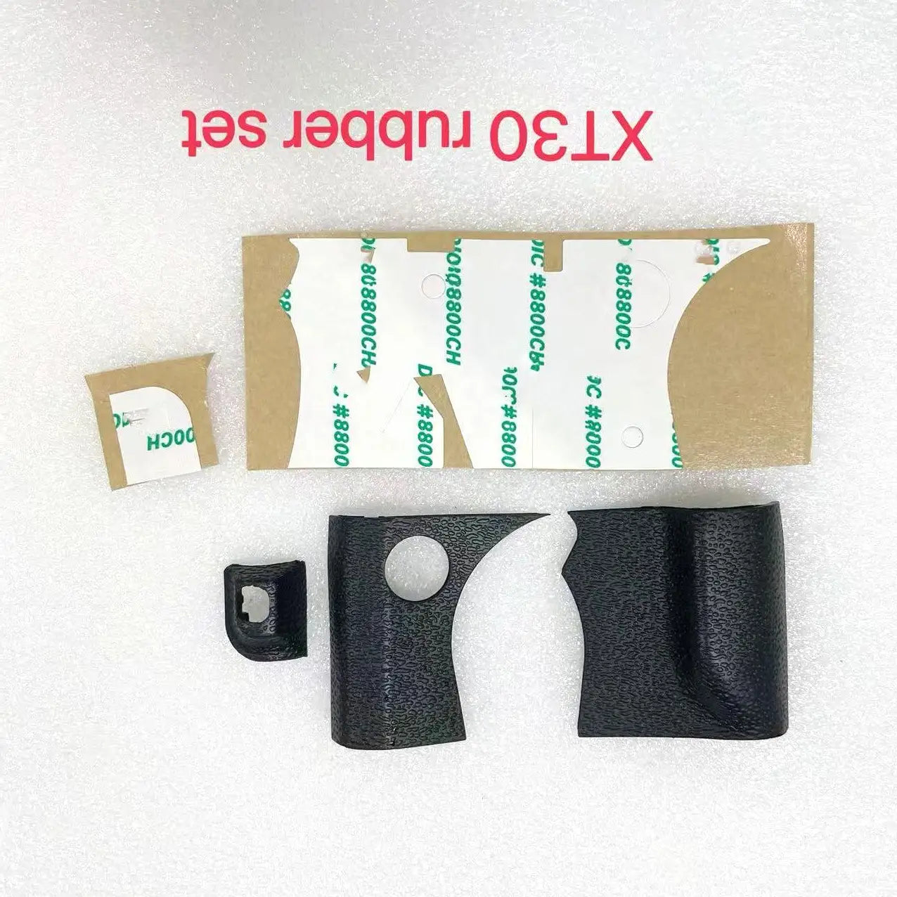 New for Fujifilm FUJI X-T30 II XT30II XT30 X-T30 Mark II Body Rubber Grip + Rear Thumb + Front Side Rubber Cover Part with Tape Digital Camera repair parts