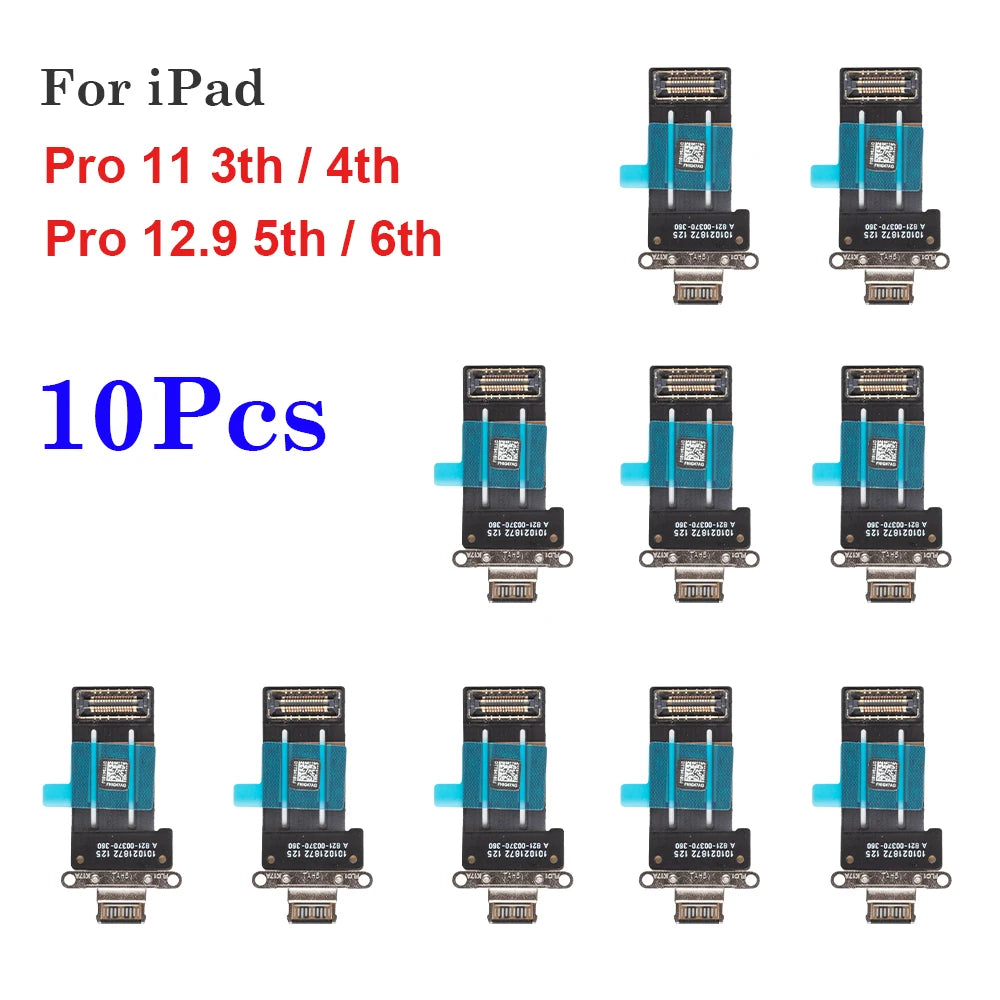 USB Charging Connector Dock Port Flex Cable For iPad Pro 11 inch (2021) 3th (2022) 4th & 12.9 inch (2021) 5th (2022) 6th iPad tablet repair parts