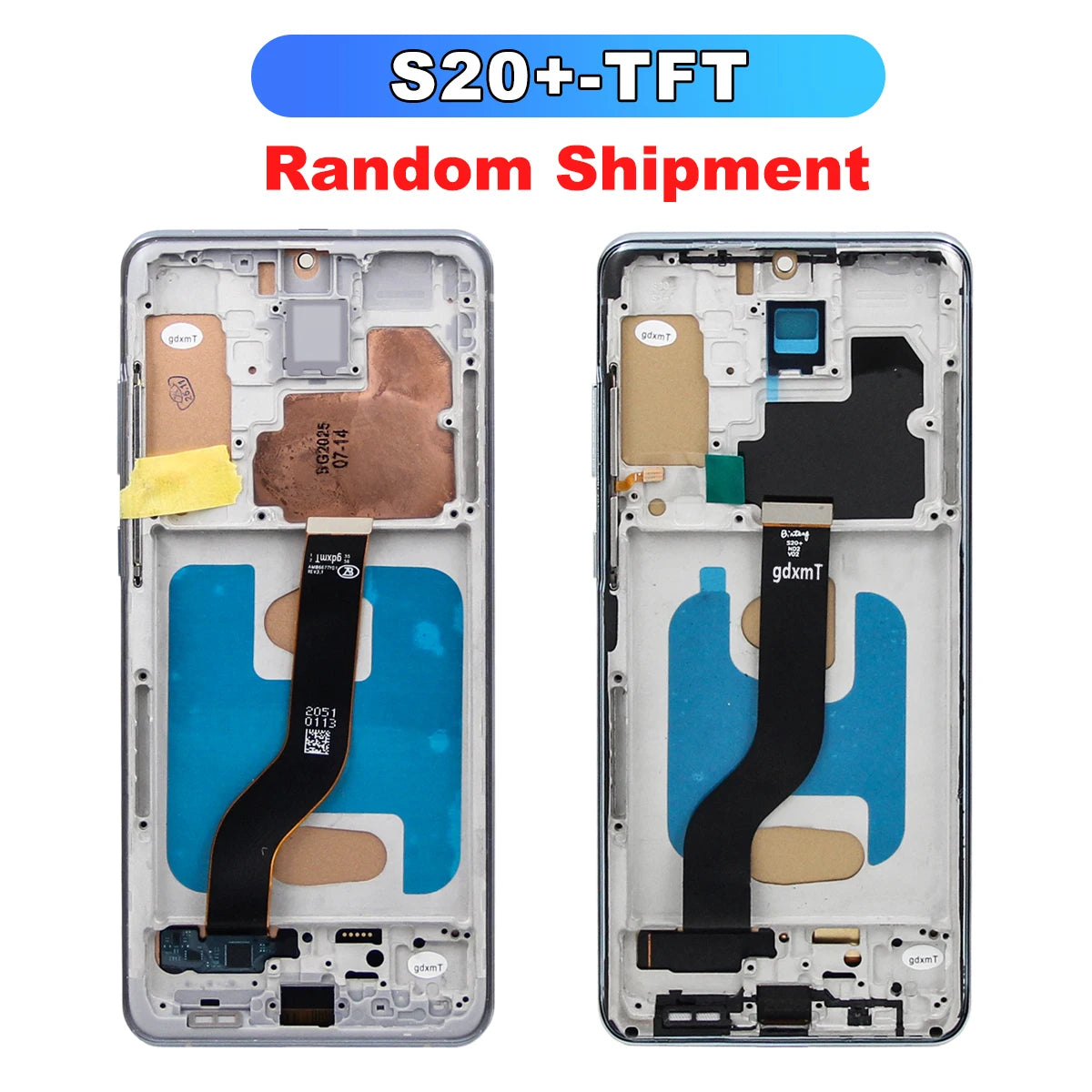 S20 Plus For Samsung Tested S20+ G985 G985F G985F/DS Display LCD Touch Screen Digitizer Assembly Replacement With Frame Samsung phone repair parts