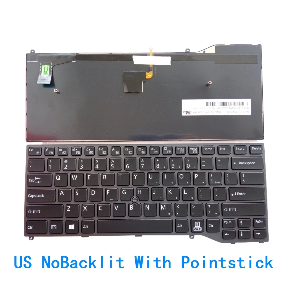 New US UI Portuguese Language  Backlit Keyboard For Fujitsu Lifebook U747 U748 U749 E448 E449 E548 E749 Replacement Keyboard