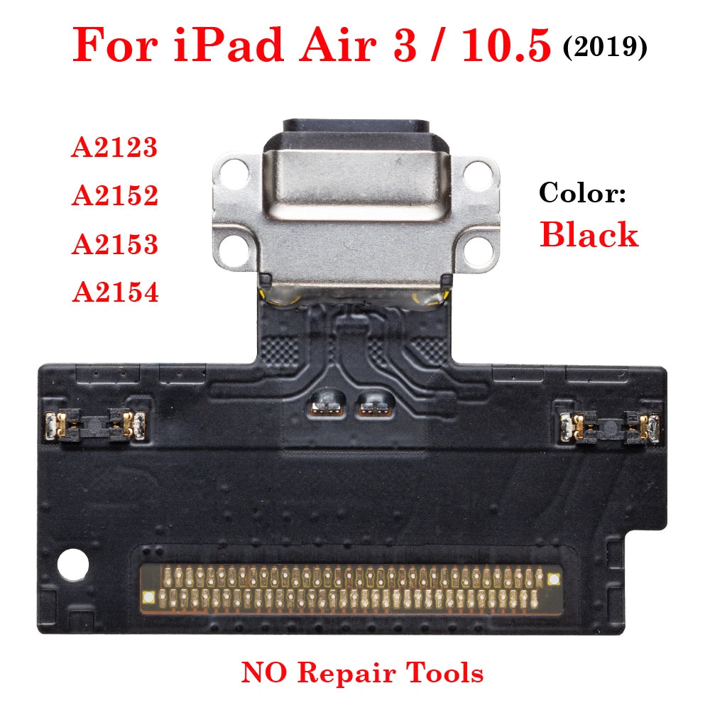 Dock Connector Data Plug Jack Socket USB Charging Port Flex For iPad Air 3 Pro 10.5  A1701 A1709 A1852 A2123 A2152 A2153 A2154 iPad tablet repair parts
